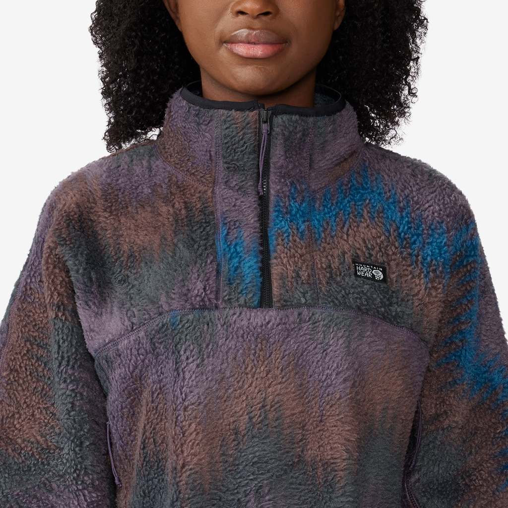 Mountain Hardwear W HiCamp™ Fleece Printed Pullover in VIOLETT