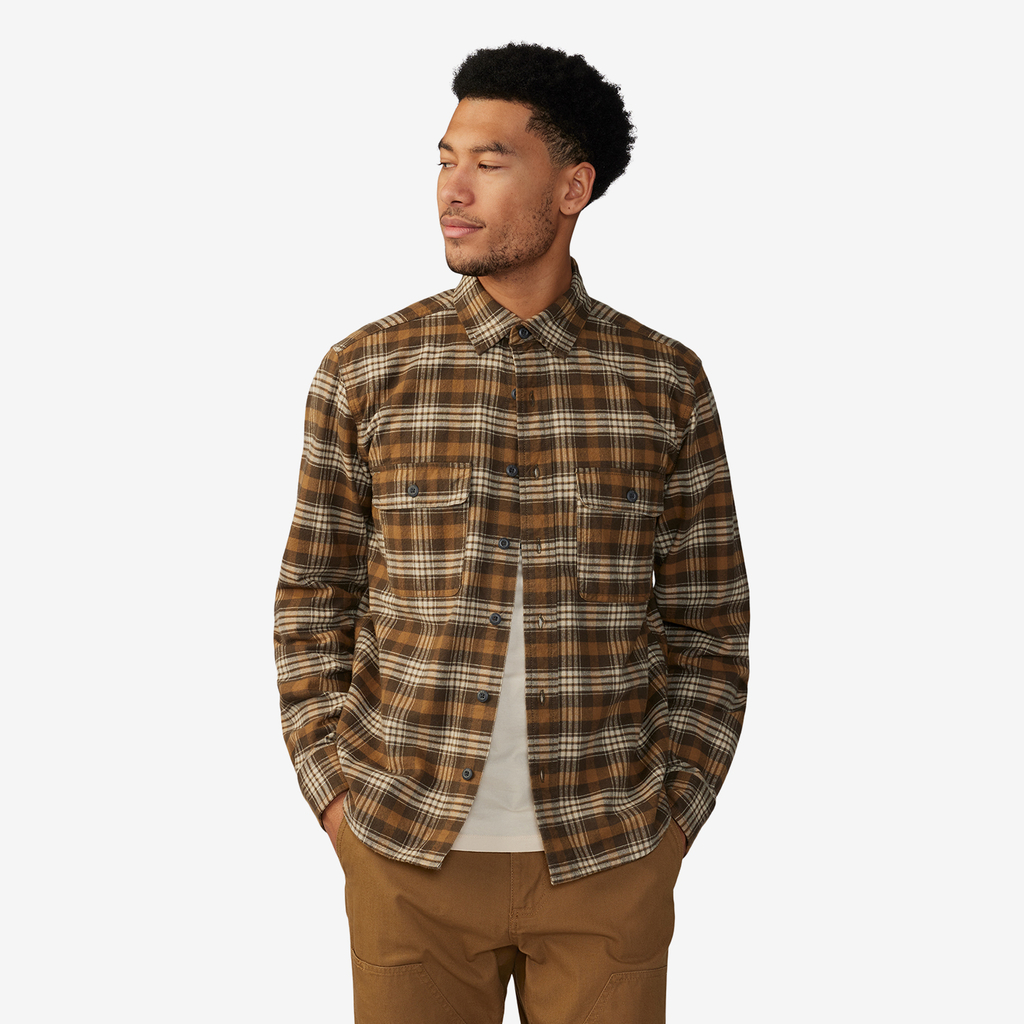 Mountain Hardwear M Cotton Flannel™ LS Shirt in BRAUN