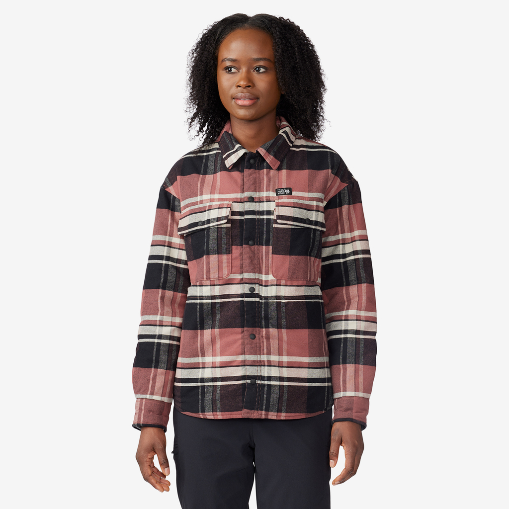 Mountain Hardwear W Flannel Shacket in ROT