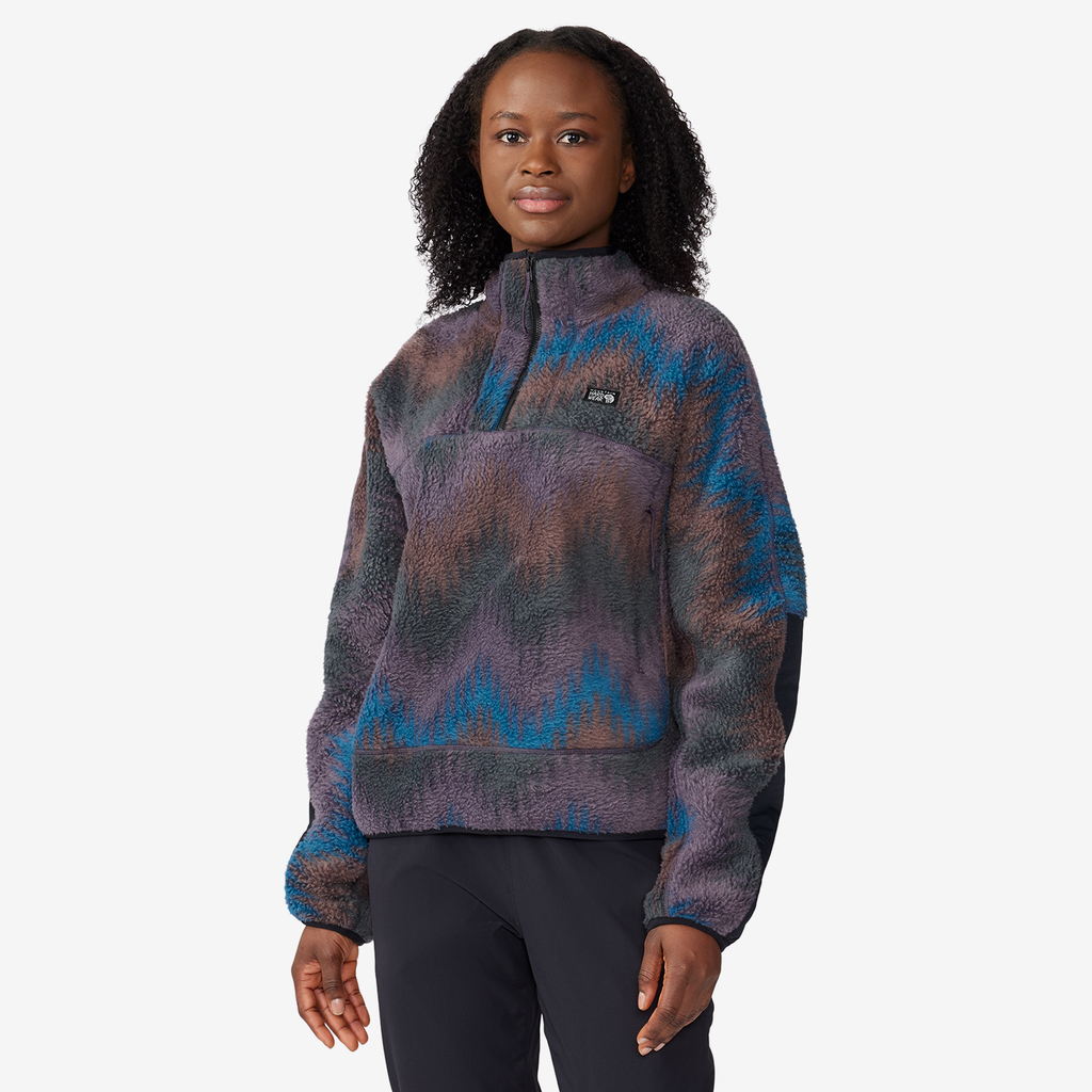 Mountain Hardwear W HiCamp™ Fleece Printed Pullover in VIOLETT