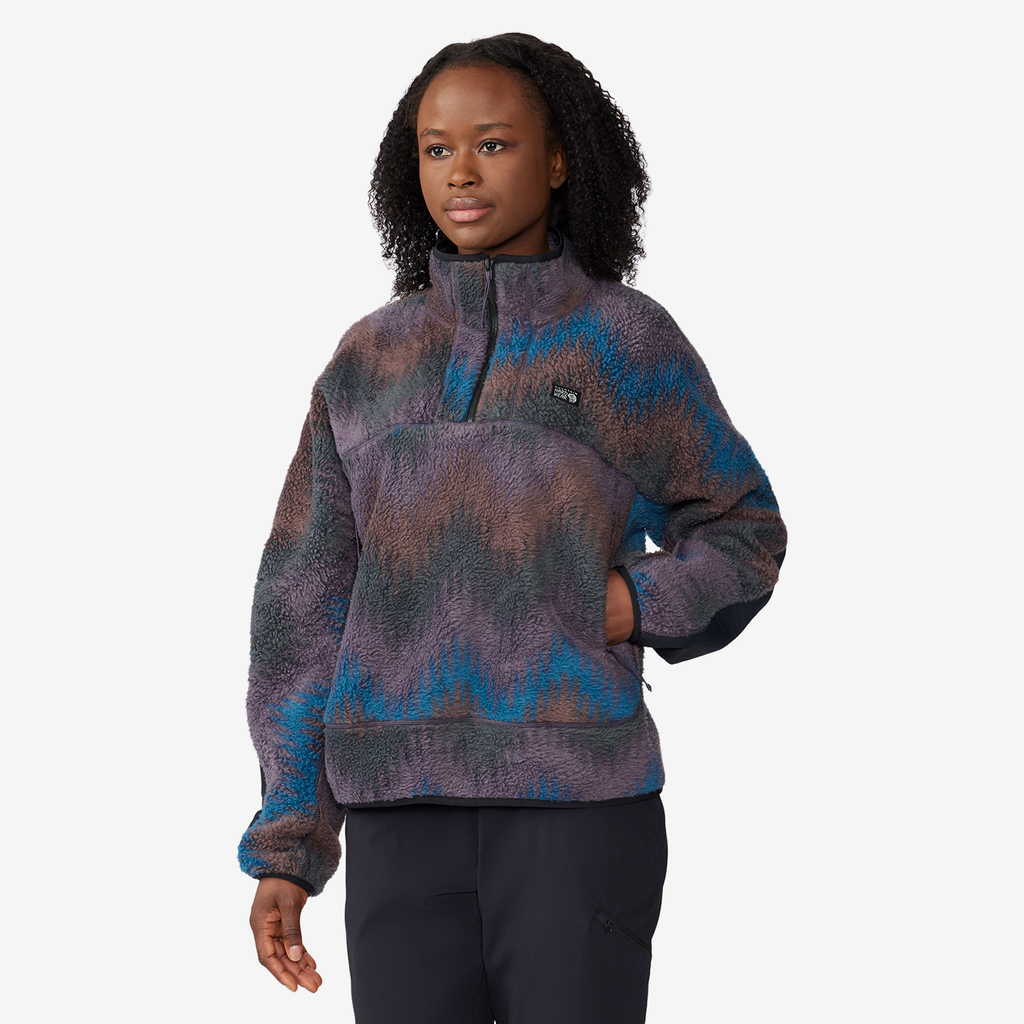 Mountain Hardwear W HiCamp™ Fleece Printed Pullover in VIOLETT