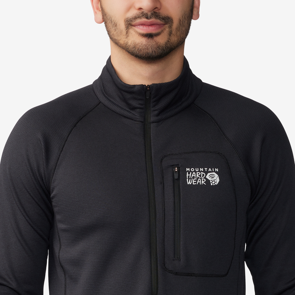 Mountain Hardwear M Glacial Trail 1/4 Zip in SCHWARZ