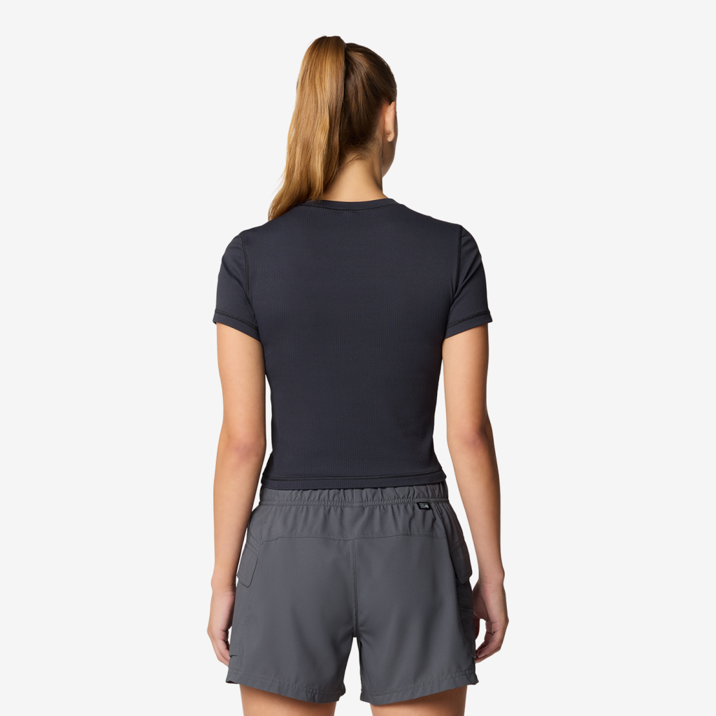 Mountain Hardwear W Peak Knit™ Short Sleeve in SCHWARZ