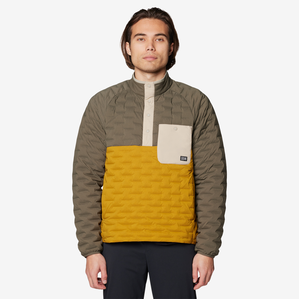 Mountain Hardwear M Stretchdown™ Light Snap Neck in GELB