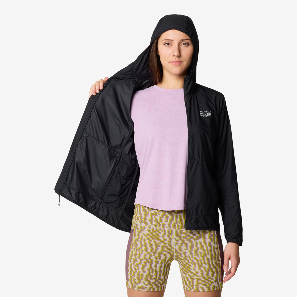 Mountain Hardwear W Kor AirShell™ Hoody in SCHWARZ