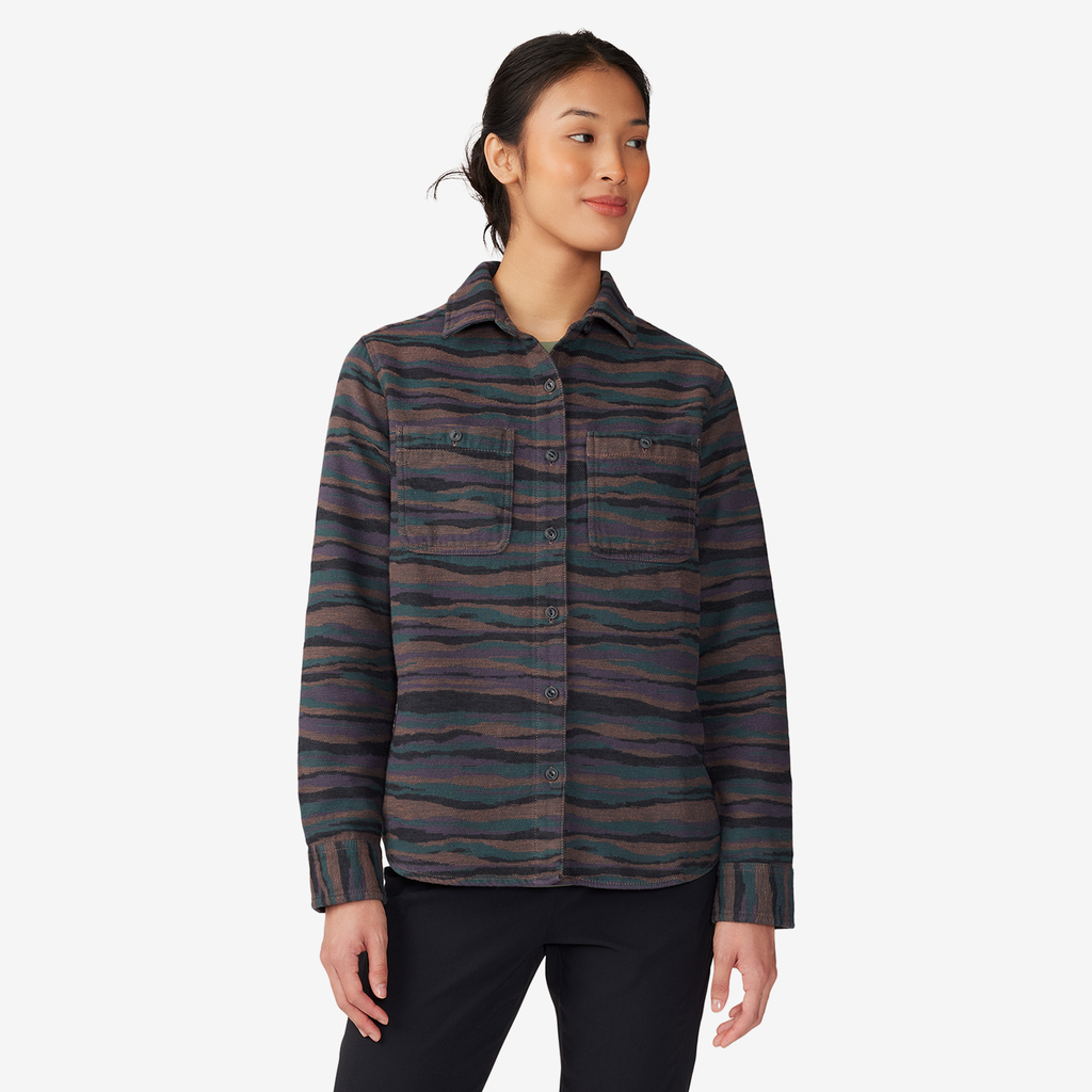 Mountain Hardwear W Granite Peak Long Sleeve Flannel Shirt für Damen in MEHRFARBIG