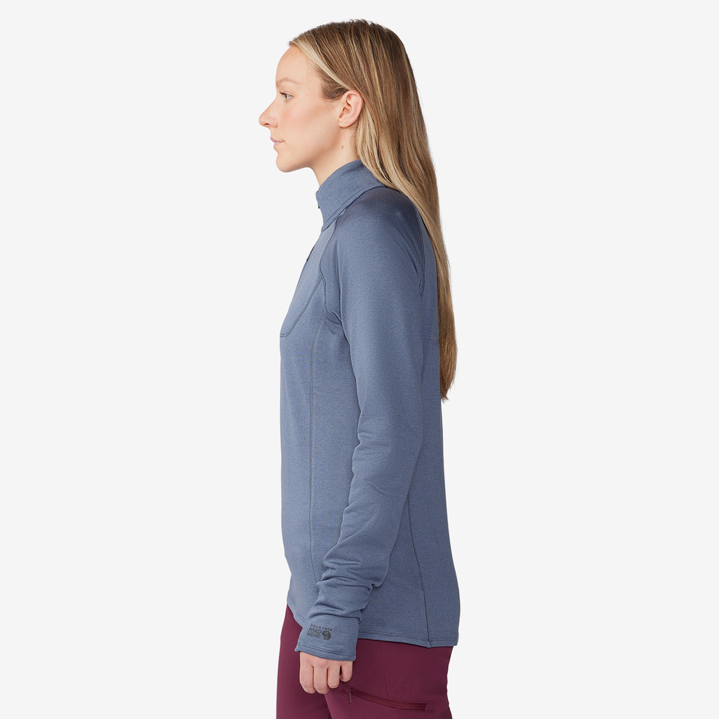 Mountain Hardwear W Glacial Trail 1/4 Zip in BLAU