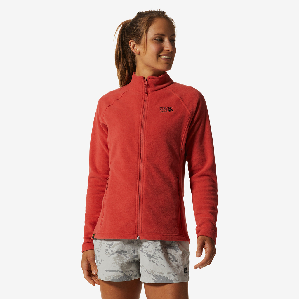 Mountain Hardwear W Polartec Microfleece Full Zip für Damen in ROT