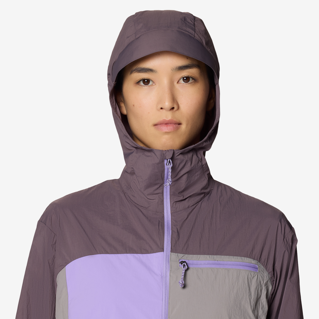 Mountain Hardwear W Wind Veil™ Hooded Jacket in VIOLETT