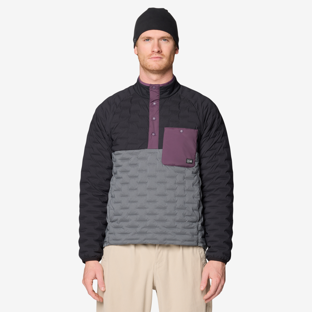 Mountain Hardwear M Stretchdown™ Light Snap Neck in GRAU