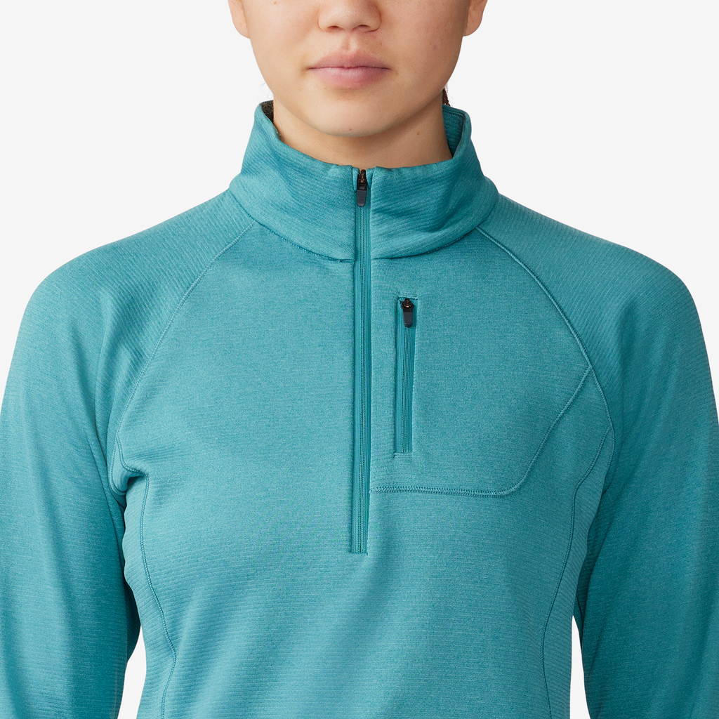 Mountain Hardwear W Glacial Trail 1/4 Zip in BLAU