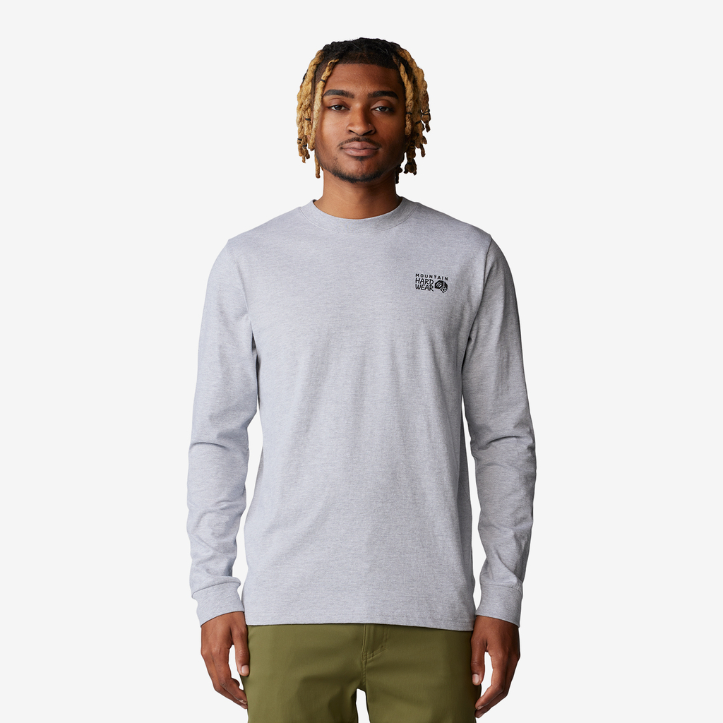 Mountain Hardwear M Box Logo M Long Sleeve in GRAU