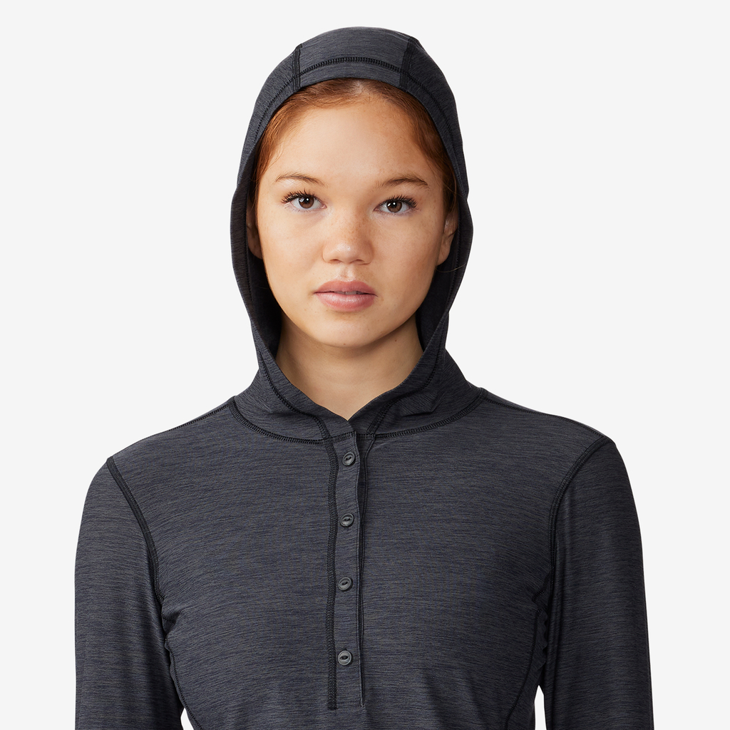 Mountain Hardwear W Chill Action Hoody in SCHWARZ