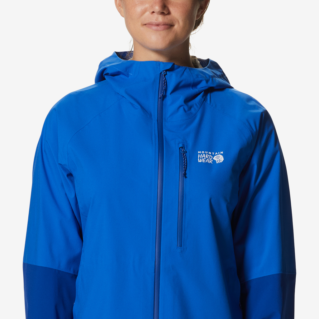 Mountain Hardwear W Stretch Ozonic Regenjacke für Damen in BLAU