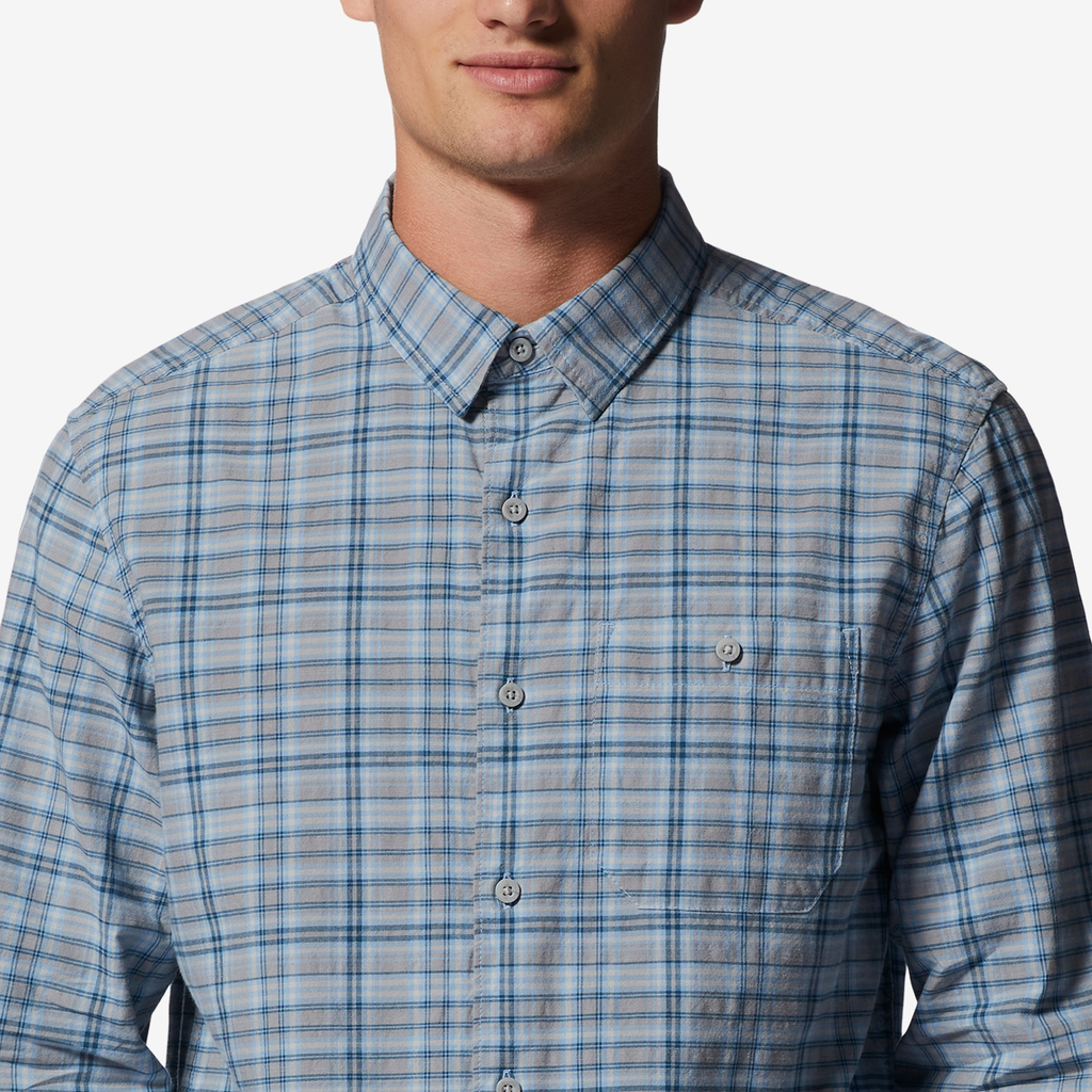 Mountain Hardwear M Big Cottonwood Langarm Shirt für Herren in BLAU