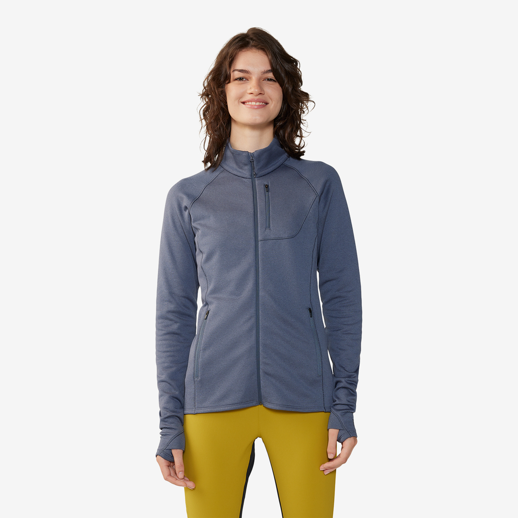 Mountain Hardwear W Glacial Trail™ Full Zip in BLAU