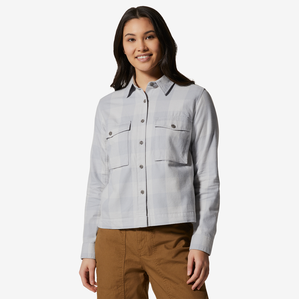 Mountain Hardwear W Moiry Shirt Langarm Shirt für Damen in GRAU