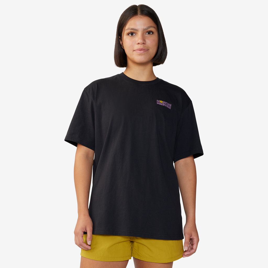 Mountain Hardwear W Tie Dye Earth™ Boxy Short Sleeve in SCHWARZ