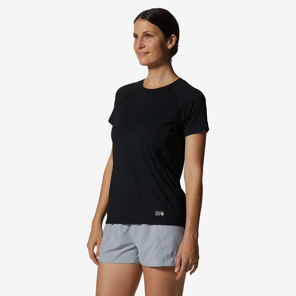 Mountain Hardwear W Crater Lake Short Sleeve für Damen in SCHWARZ