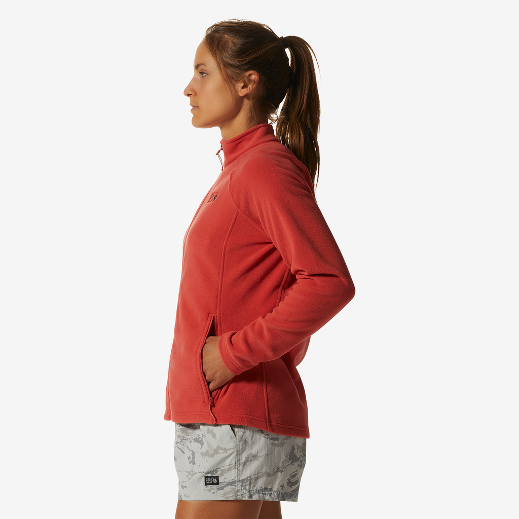 Mountain Hardwear W Polartec Microfleece Full Zip für Damen in ROT