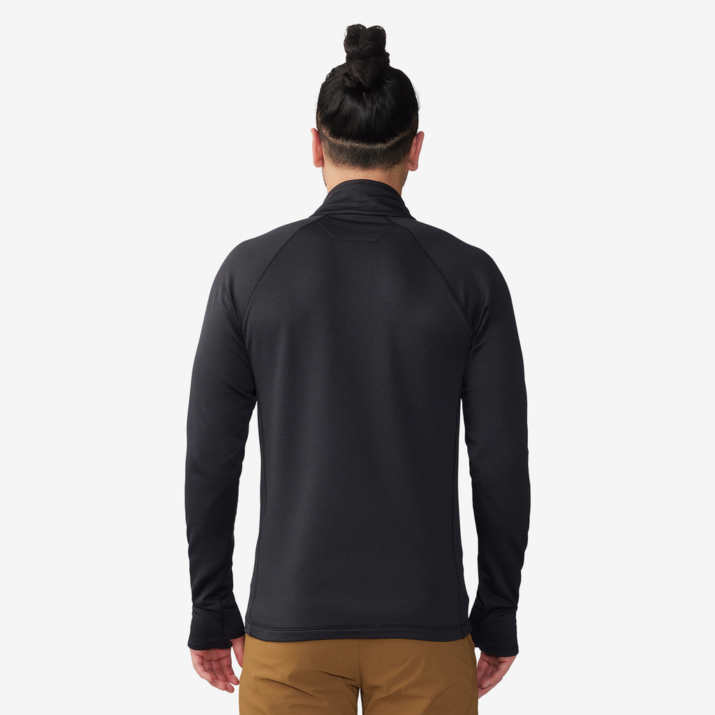 Mountain Hardwear M Glacial Trail 1/4 Zip in SCHWARZ