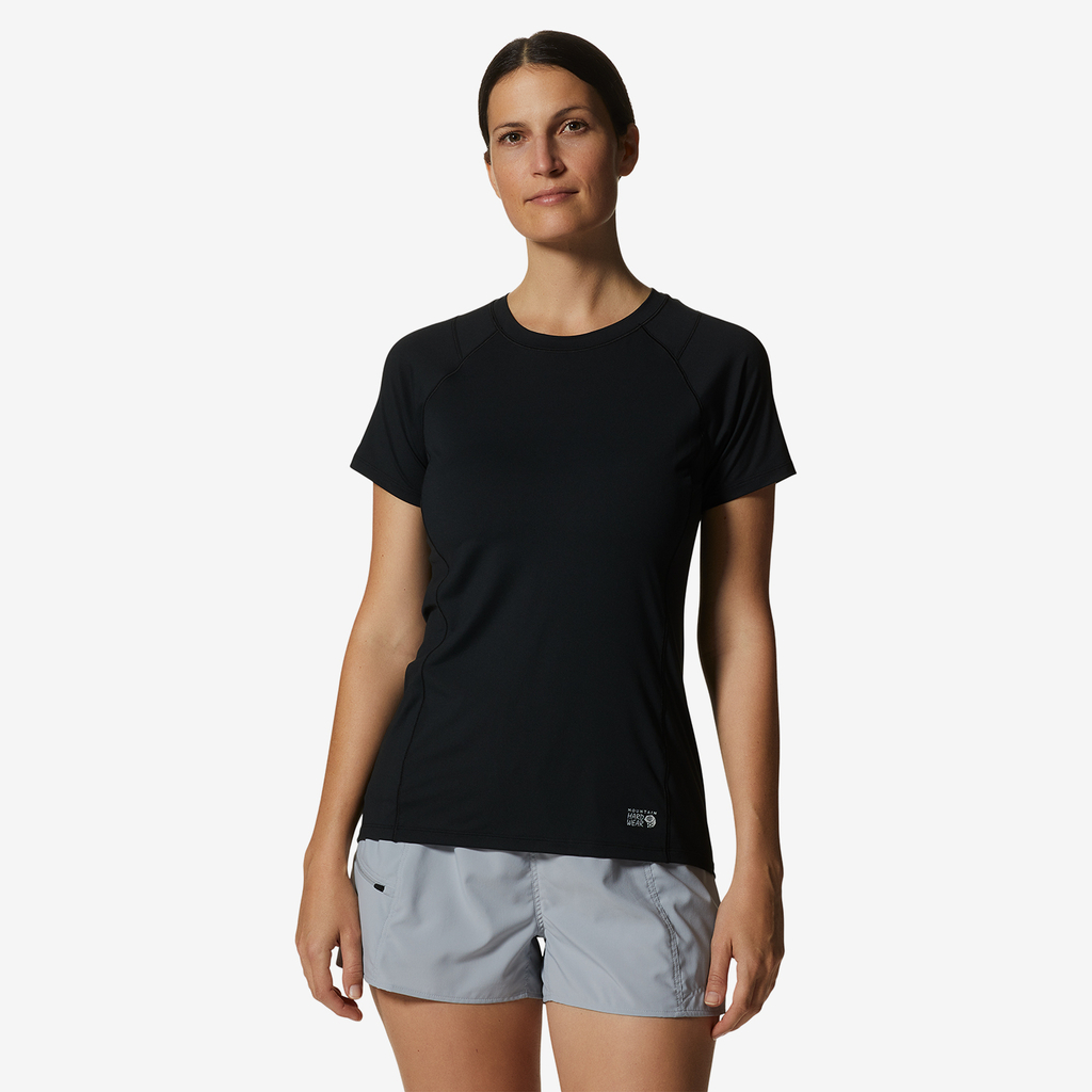 Mountain Hardwear W Crater Lake Short Sleeve für Damen in SCHWARZ