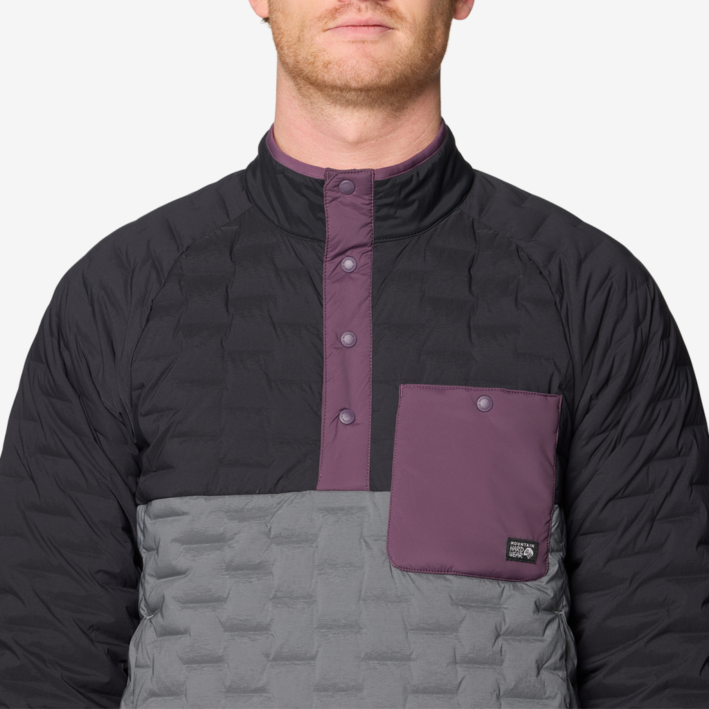 Mountain Hardwear M Stretchdown™ Light Snap Neck in GRAU