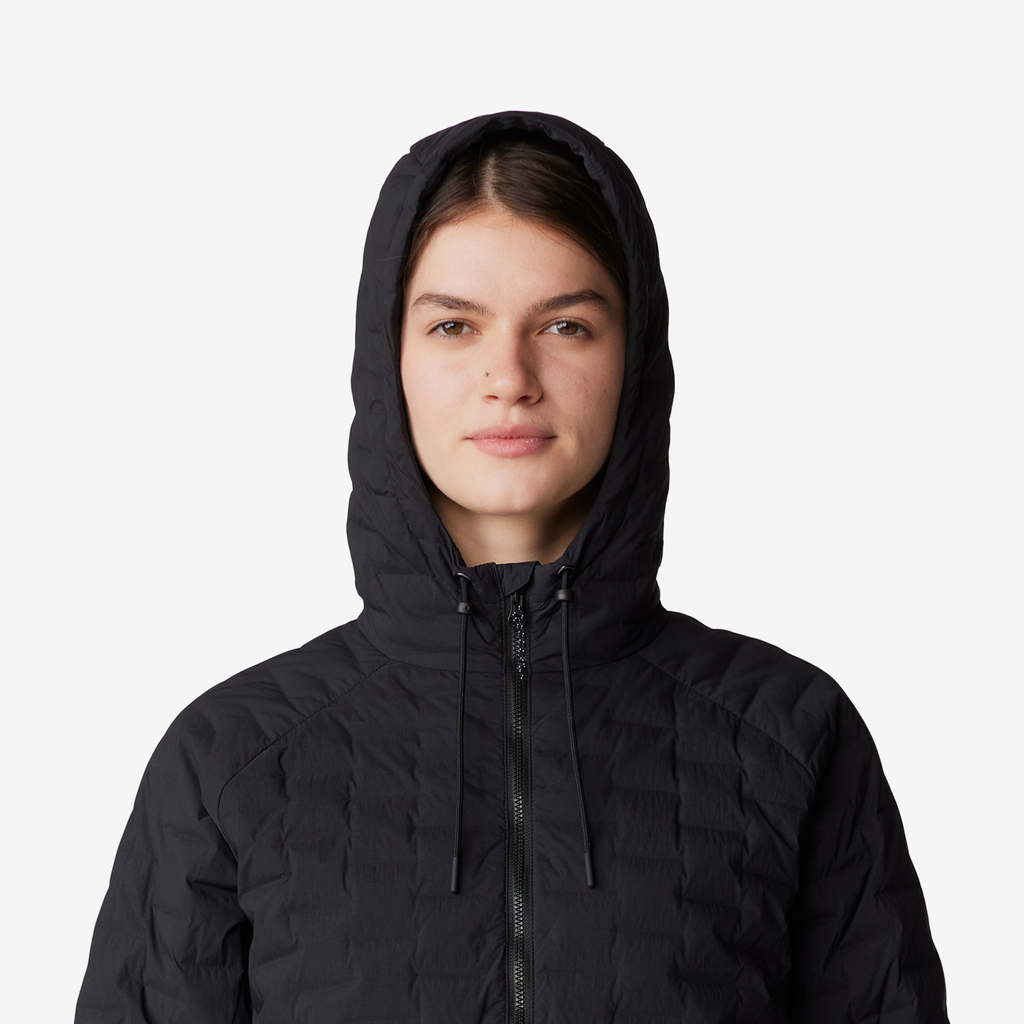 Mountain Hardwear W Stretchdown™ Light Full Zip Hoody in SCHWARZ