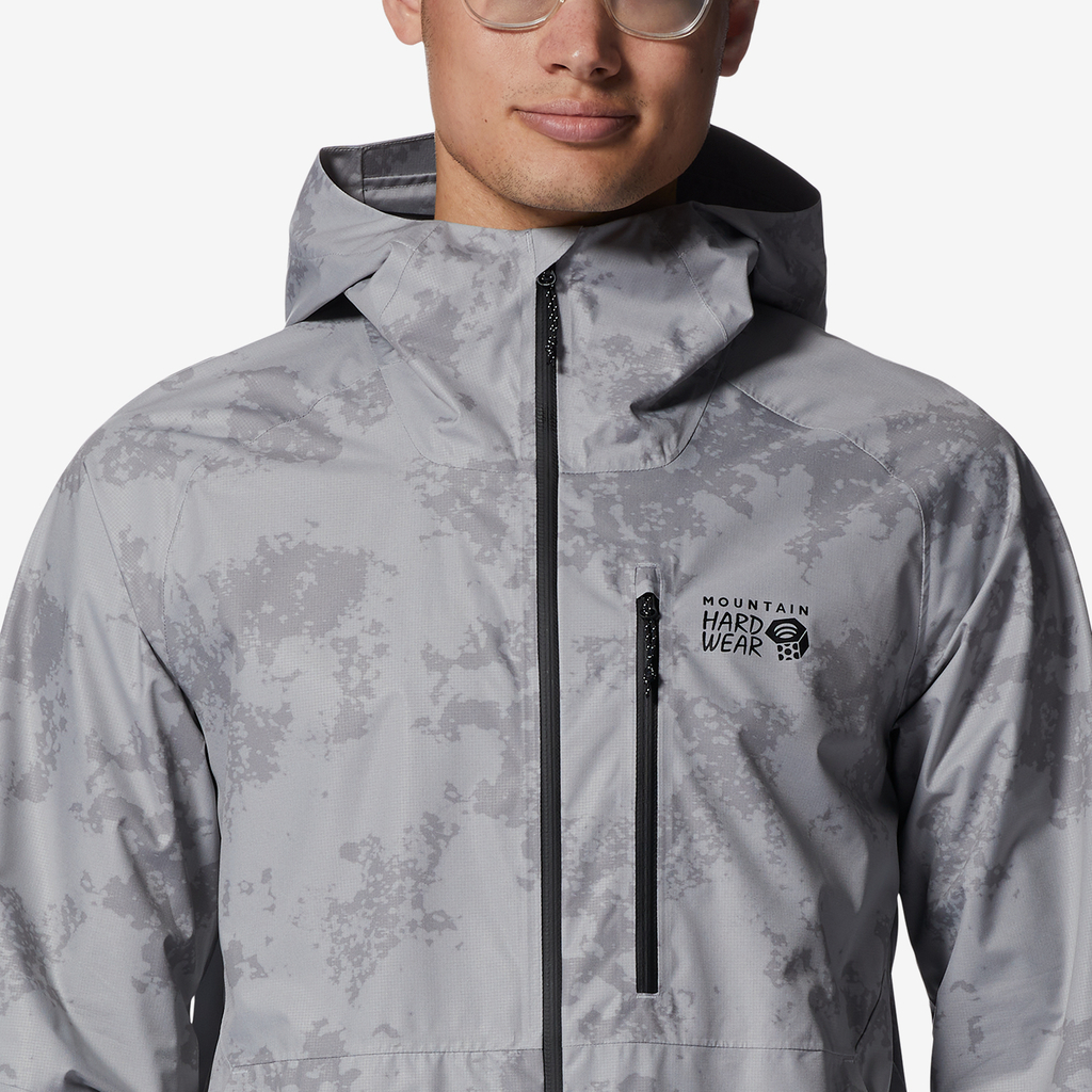 Mountain Hardwear M Stretch Ozonic Regenjacke für Herren in GRAU