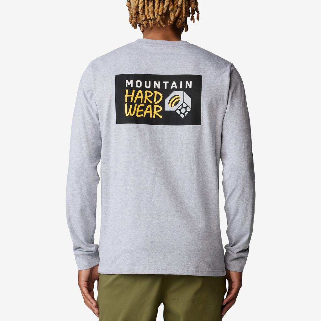 Mountain Hardwear M Box Logo M Long Sleeve in GRAU