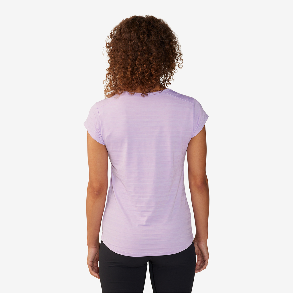 Mountain Hardwear W Mighty Stripe™ Short Sleeve in VIOLETT