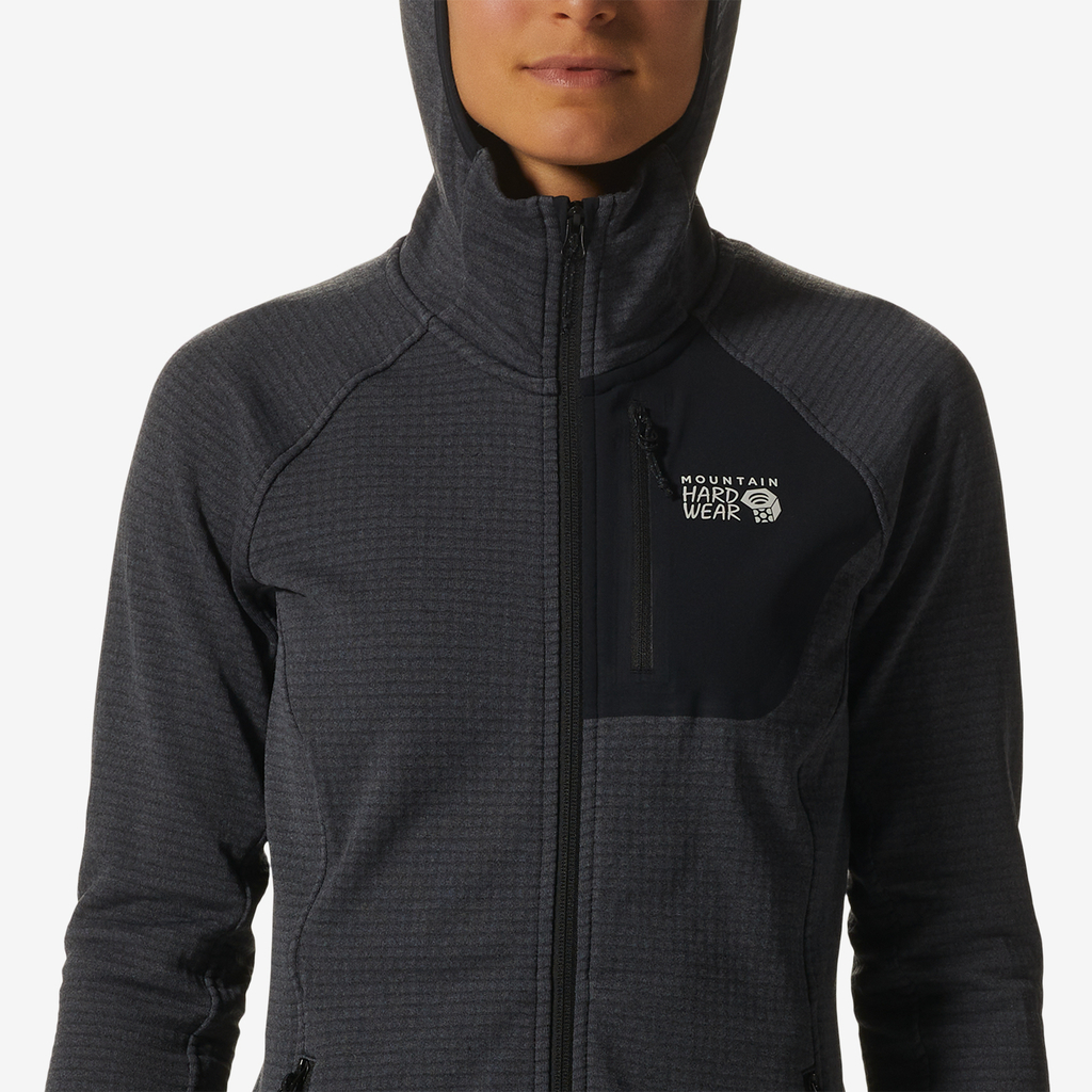 Mountain Hardwear W Polartec Power Grid Full Zip Funktionsshirt für Damen in BLAU