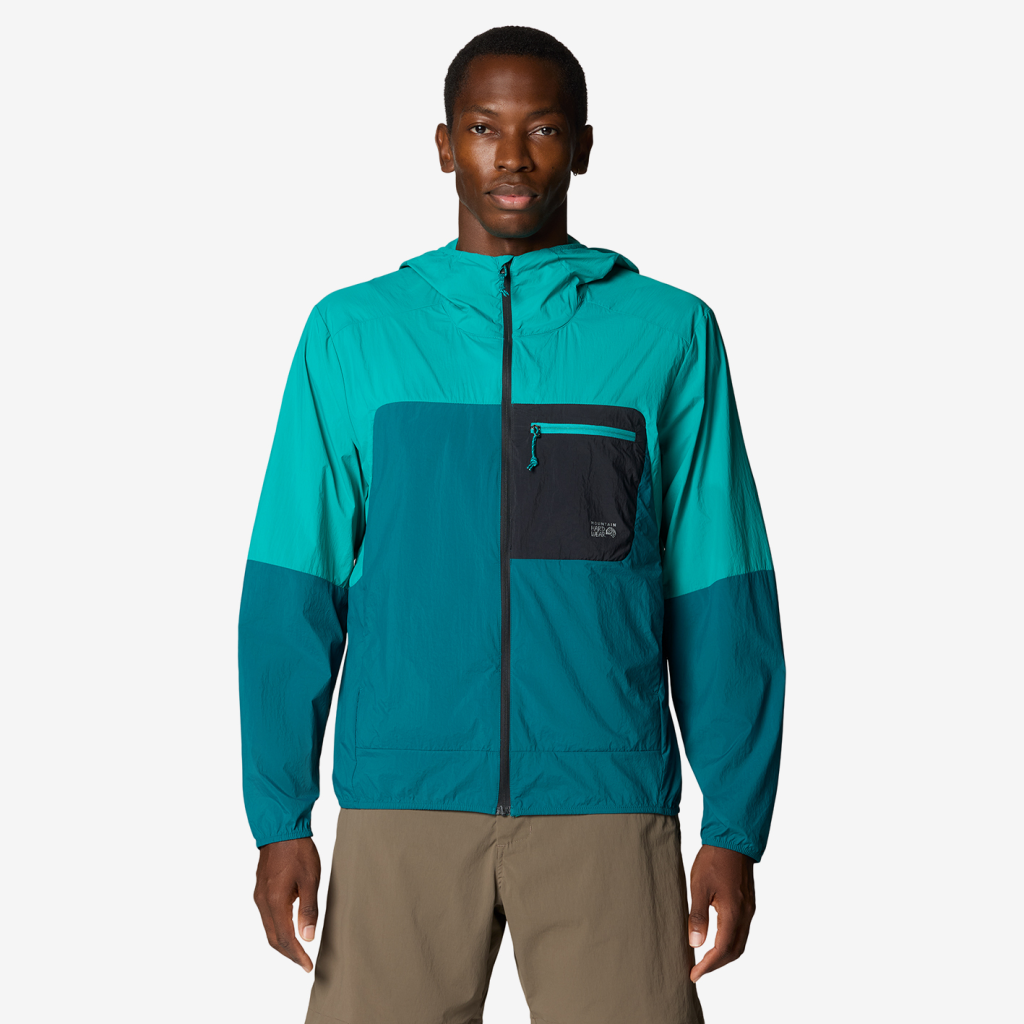 Mountain Hardwear M Wind Veil™ Hooded Jacket in GRÜN