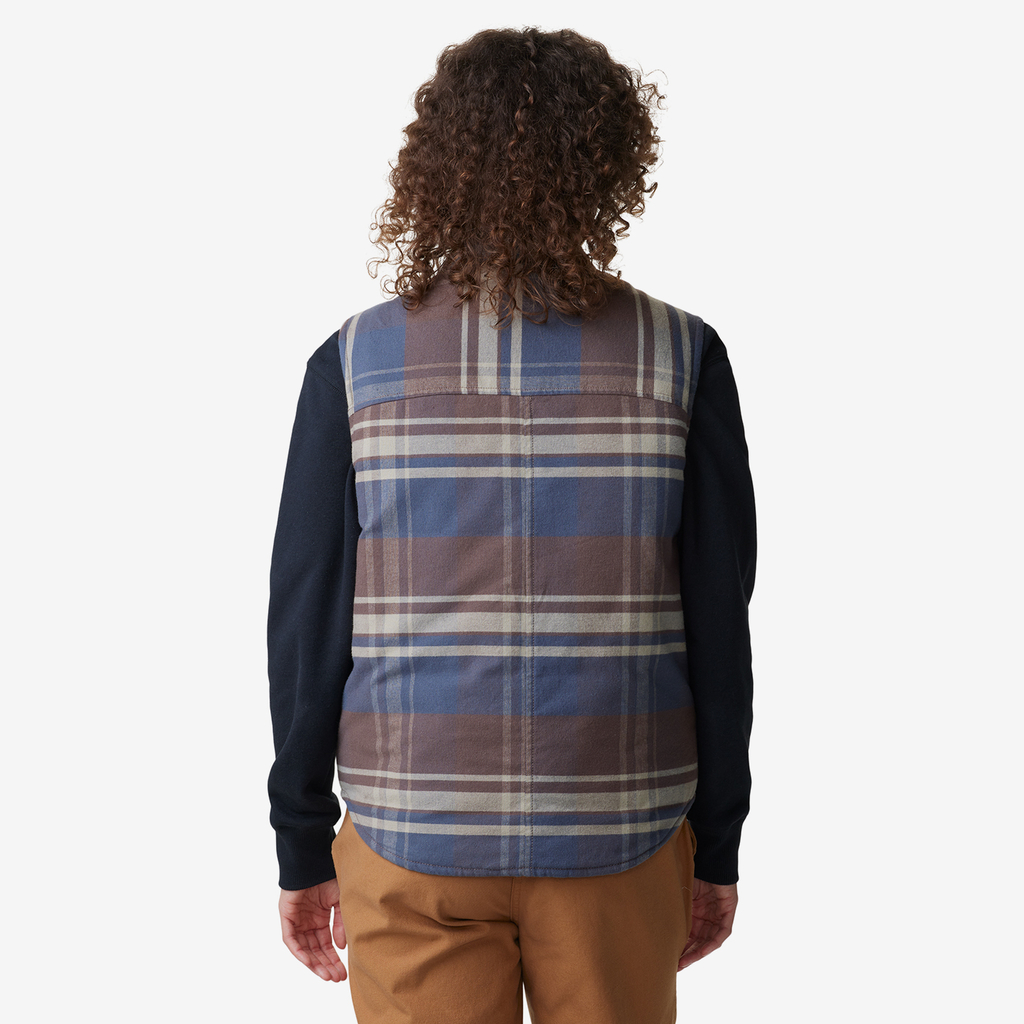 Mountain Hardwear W Flannel Vest in BRAUN