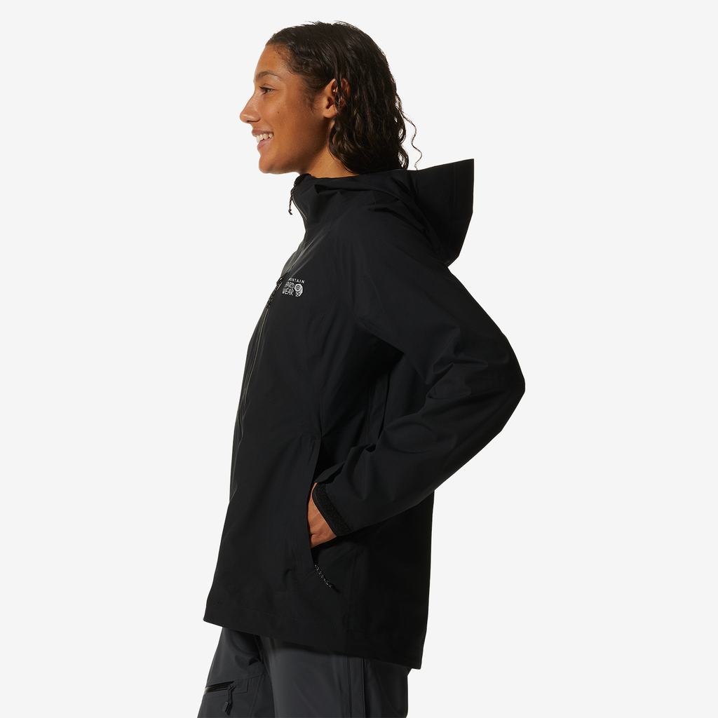 Mountain Hardwear W Stretch Ozonic Regenjacke für Damen in SCHWARZ