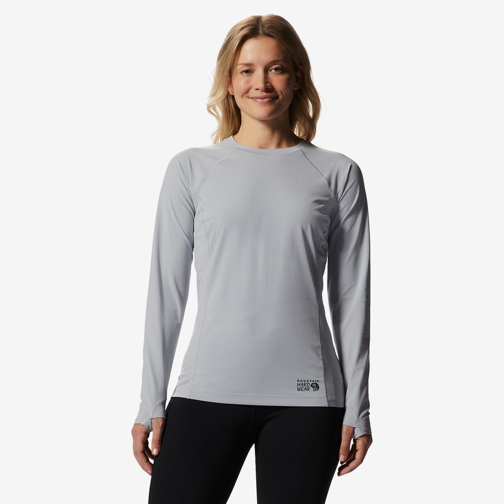 Mountain Hardwear W Mountain Stretch™ Long Sleeve Crew in GRAU