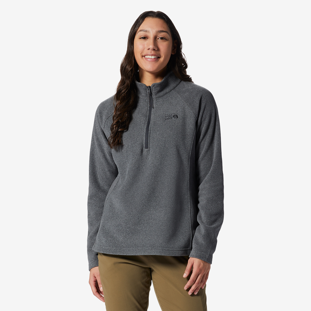 Mountain Hardwear W Polartec® Microfleece 1/4 Zip in GRAU