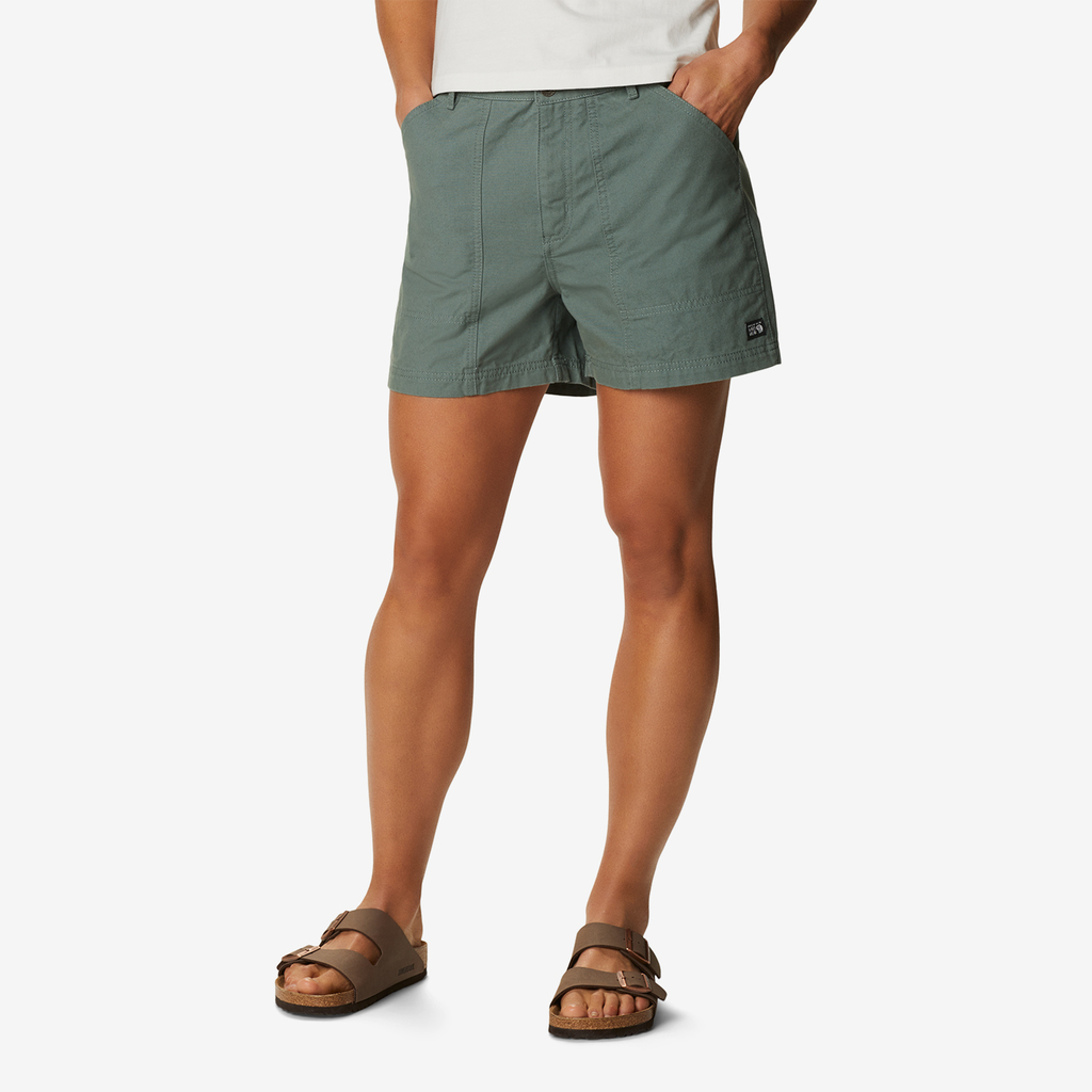 Mountain Hardwear W Cotton Ridge Short für Damen in GRÜN