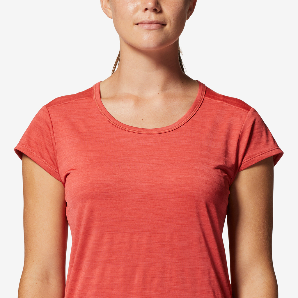 Mountain Hardwear W Mighty Stripe™ Short Sleeve in ROT