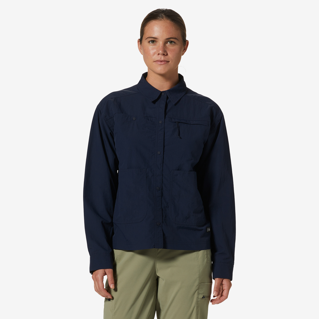 Mountain Hardwear W Stryder™ Long Sleeve Shirt in BLAU