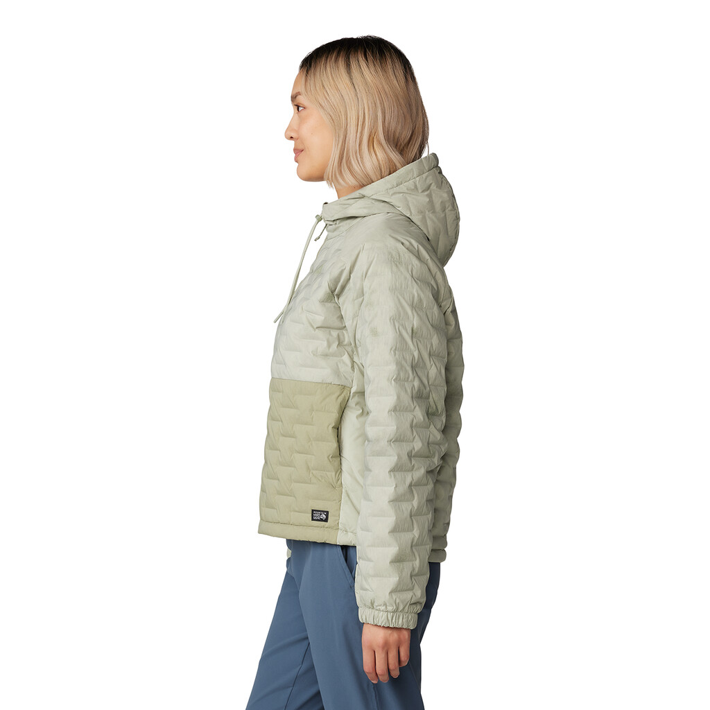 Mountain Hardwear - W Stretchdown™ Light Full Zip Hoody - white sage vapors print, mantis green 341