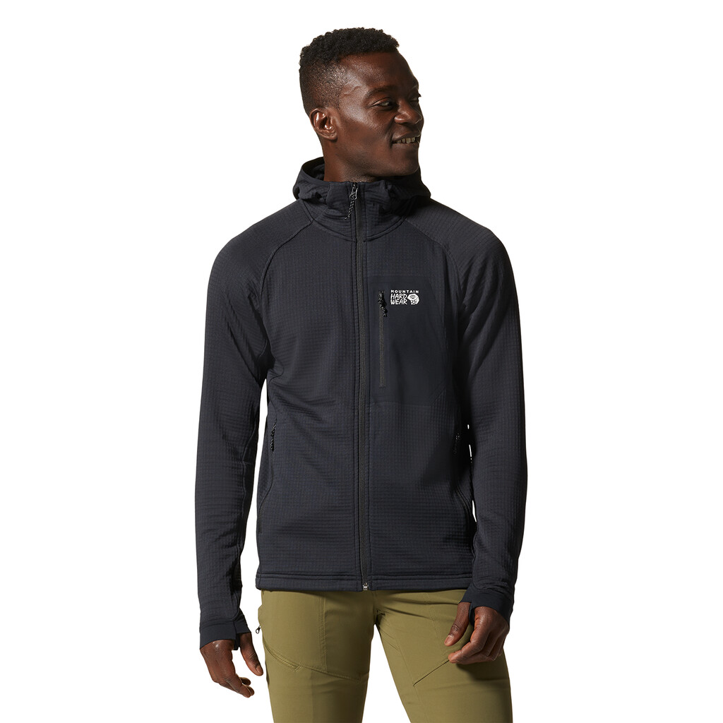 Mountain Hardwear - M Polartec® Power Grid™ Full Zip Hoody - black 010