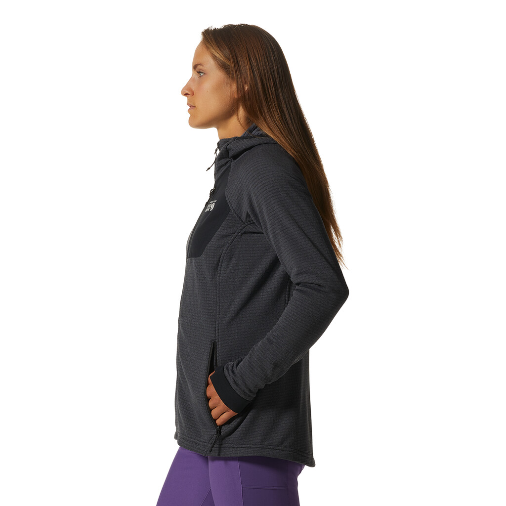 Mountain Hardwear - W Polartec® Power Grid™ Full Zip Hoody - blue slate heather 450