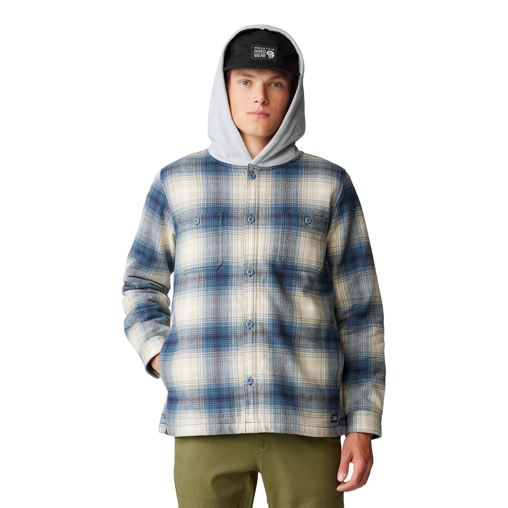 Mountain Hardwear - M Plusher™ Microchill Lined Shirt - asiatic blue ombre buffalo check print 445