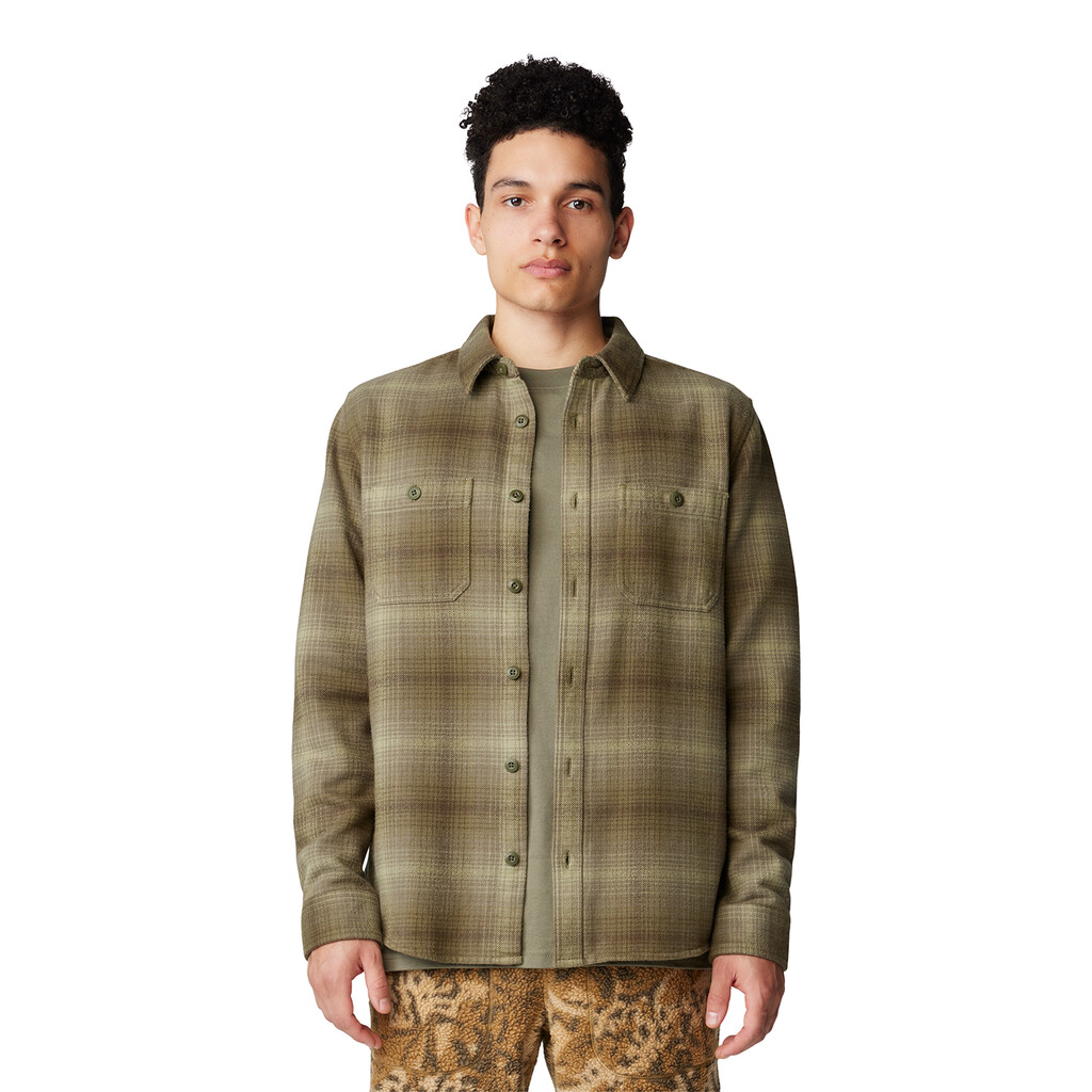 Mountain Hardwear - M Plusher™ Long Sleeve Shirt - dark pine ombre buffalo check print 320