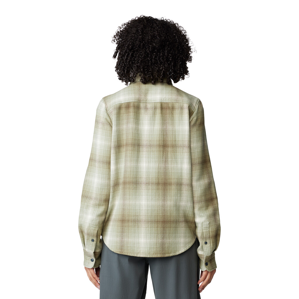 Mountain Hardwear - W Plusher™ Long Sleeve Shirt - white sage ombre buffalo check 342