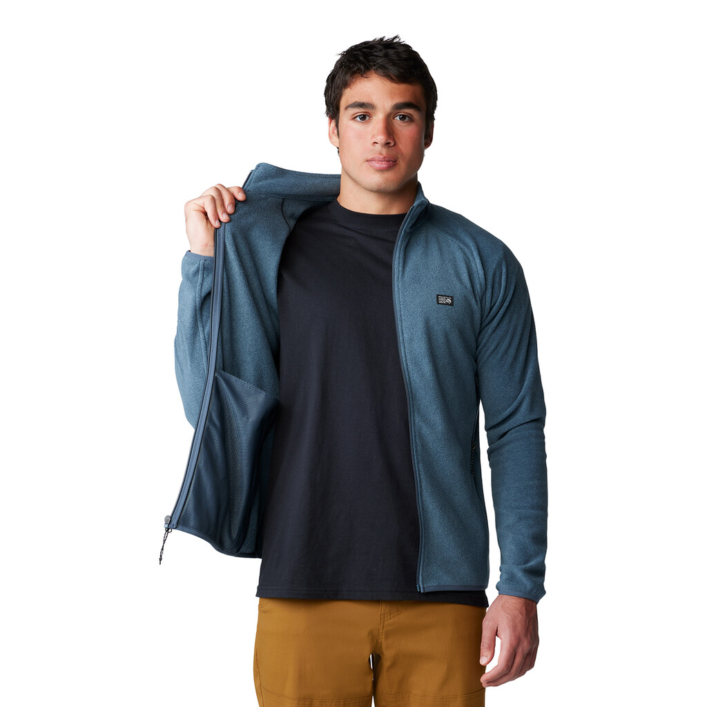 Mountain Hardwear - M Microchill™ Full Zip Jacket - montauk blue heather 430